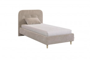 Кровать с основанием Лео 90х200 см латте/капучино (велюр) в Тюмени - mebel-tymen.ru | фото