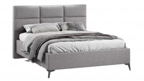 Кровать с ПМ «Делана»  (с подъемным механизмом)  Микрошенилл Relax Mocco в Тюмени - mebel-tymen.ru | фото