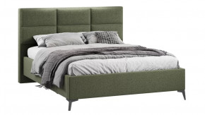 Кровать с ПМ «Делана»  (с подъемным механизмом)  Микровелюр Jercy Deep Green в Тюмени - mebel-tymen.ru | фото