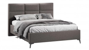 Кровать с ПМ «Делана»  (с подъемным механизмом)  Микровелюр Jercy Stone в Тюмени - mebel-tymen.ru | фото