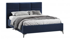 Кровать с ПМ «Делана»  (с подъемным механизмом)  Микровелюр Wellmart Blue в Тюмени - mebel-tymen.ru | фото