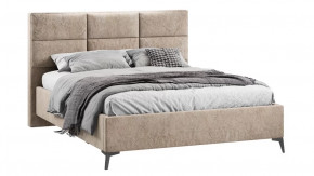 Кровать с ПМ «Делана»  (с подъемным механизмом)  Микровелюр Wellmart Dark Beige в Тюмени - mebel-tymen.ru | фото