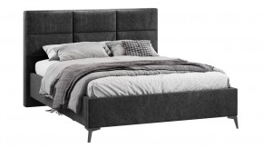 Кровать с ПМ «Делана»  (с подъемным механизмом)  Микровелюр Wellmart Graphite в Тюмени - mebel-tymen.ru | фото