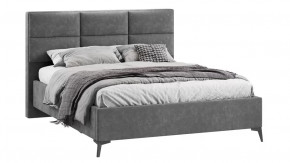 Кровать с ПМ «Делана»  (с подъемным механизмом)  Велюр Brut Grey 16 в Тюмени - mebel-tymen.ru | фото