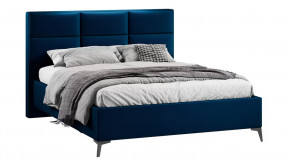 Кровать с ПМ «Делана»  (с подъемным механизмом)  Велюр Confetti Blue в Тюмени - mebel-tymen.ru | фото