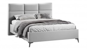 Кровать с ПМ «Делана»  (с подъемным механизмом)  Велюр Confetti Silver в Тюмени - mebel-tymen.ru | фото