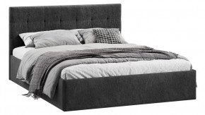 Кровать с ПМ «Джоли» Тип 1 (с подъемным механизмом) без заглушины Микровелюр Wellmart Graphite в Тюмени - mebel-tymen.ru | фото