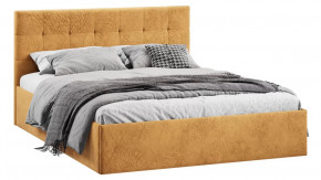 Кровать с ПМ «Джоли» Тип 1 (с подъемным механизмом) с заглушиной Микровелюр Wellmart Yellow в Тюмени - mebel-tymen.ru | фото