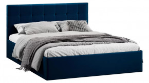 Кровать с ПМ «Джоли» Тип 1 (с подъемным механизмом) с заглушиной Велюр Confetti Blue в Тюмени - mebel-tymen.ru | фото