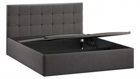 Кровать с ПМ «Джоли» Тип 1 (с подъемным механизмом) с заглушиной Велюр Графит в Тюмени - mebel-tymen.ru | фото