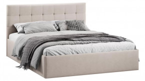 Кровать с ПМ «Джоли» Тип 1 (с подъемным механизмом) с заглушиной Велюр Мокко светлый в Тюмени - mebel-tymen.ru | фото