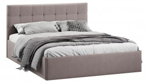 Кровать с ПМ «Джоли» Тип 1 (с подъемным механизмом)  с заглушиной Велюр Мокко темный в Тюмени - mebel-tymen.ru | фото