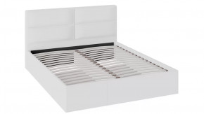 Кровать с ПМ «Глосс» (с подъемным механизмом) с заглушиной Белая в Тюмени - mebel-tymen.ru | фото