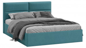 Кровать с ПМ «Глосс» Тип 1 (с подъемным механизмом) без заглушины Микровелюр Wellmart Indigo в Тюмени - mebel-tymen.ru | фото