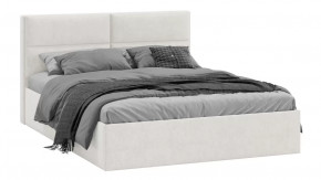 Кровать с ПМ «Глосс» Тип 1 (с подъемным механизмом) без заглушины Велюр светлый в Тюмени - mebel-tymen.ru | фото