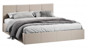 Кровать с ПМ «Лора»  (с подъемным механизмом) с заглушиной Велюр Confetti Cream в Тюмени - mebel-tymen.ru | фото