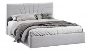 Кровать с ПМ «Пандора» Тип 1 (с подъемным механизмом) Микровелюр Jercy Silver в Тюмени - mebel-tymen.ru | фото