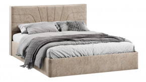 Кровать с ПМ «Пандора» Тип 1 (с подъемным механизмом) Микровелюр Wellmart Dark Beige в Тюмени - mebel-tymen.ru | фото