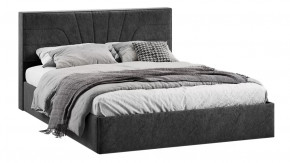 Кровать с ПМ «Пандора» Тип 1 (с подъемным механизмом) Микровелюр Wellmart Graphite в Тюмени - mebel-tymen.ru | фото