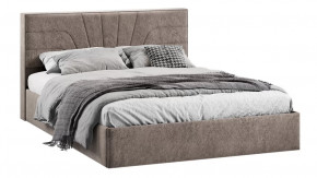 Кровать с ПМ «Пандора» Тип 1 (с подъемным механизмом) Микровелюр Wellmart Latte в Тюмени - mebel-tymen.ru | фото