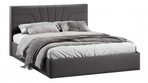 Кровать с ПМ «Пандора» Тип 1 (с подъемным механизмом) Велюр Графит в Тюмени - mebel-tymen.ru | фото