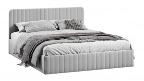 Кровать с ПМ «Шелли» Тип 1 (с подъемным механизмом) с заглушиной Велюр Confetti Silver в Тюмени - mebel-tymen.ru | фото