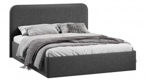 Кровать с ПМ «Тиффани» Тип 1 (с подъемным механизмом) Микровелюр Jercy Graphite в Тюмени - mebel-tymen.ru | фото