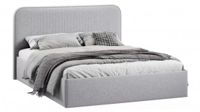 Кровать с ПМ «Тиффани» Тип 1 (с подъемным механизмом) Микровелюр Jercy Silver в Тюмени - mebel-tymen.ru | фото