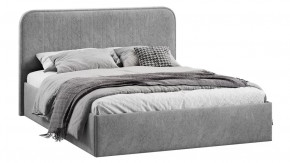 Кровать с ПМ «Тиффани» Тип 1 (с подъемным механизмом) Микровелюр Wellmart Silver в Тюмени - mebel-tymen.ru | фото