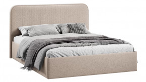 Кровать с ПМ «Тиффани» Тип 1 (с подъемным механизмом) с заглушиной Микровелюр Jercy Cream в Тюмени - mebel-tymen.ru | фото