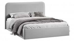 Кровать с ПМ «Тиффани» Тип 1 (с подъемным механизмом) с заглушиной Велюр Confetti Silver в Тюмени - mebel-tymen.ru | фото