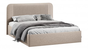Кровать с ПМ «Тиффани» Тип 1 с заглушиной Микровелюр Jercy Cream в Тюмени - mebel-tymen.ru | фото