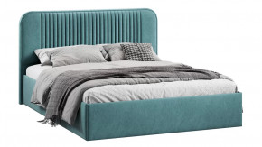 Кровать с ПМ «Тиффани» Тип 1 с заглушиной Микровелюр Wellmart Indigo в Тюмени - mebel-tymen.ru | фото