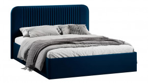 Кровать с ПМ «Тиффани» Тип 1 с заглушиной Велюр Confetti Blue в Тюмени - mebel-tymen.ru | фото