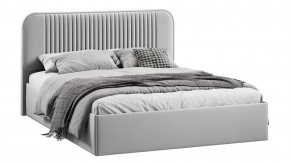 Кровать с ПМ «Тиффани» Тип 1 с заглушиной Велюр Confetti Silver в Тюмени - mebel-tymen.ru | фото
