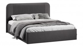 Кровать с ПМ «Тиффани» Тип 1 с заглушиной Велюр Графит в Тюмени - mebel-tymen.ru | фото