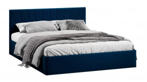 Кровать с ПМ «Эвори» Тип 1 (с подъемным механизмом) с заглушиной Велюр Confetti Blue в Тюмени - mebel-tymen.ru | фото