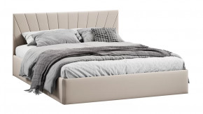 Кровать с ПМ «Эвори» Тип 1 (с подъемным механизмом) с заглушиной Велюр Confetti Cream в Тюмени - mebel-tymen.ru | фото