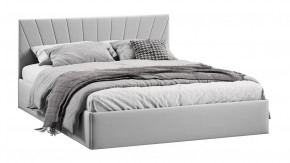 Кровать с ПМ «Эвори» Тип 1 (с подъемным механизмом) с заглушиной Велюр Confetti Silver в Тюмени - mebel-tymen.ru | фото