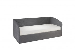 Кровать с подъемным механизмом Бест (Софа) 90х200 см графит (велюр) в Тюмени - mebel-tymen.ru | фото