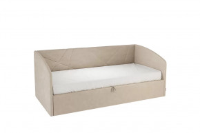 Кровать с подъемным механизмом Бест (Софа) 90х200 см капучино (велюр) в Тюмени - mebel-tymen.ru | фото