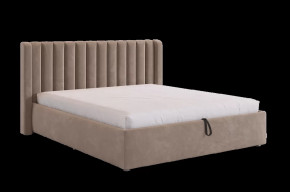 Кровать с подъемным механизмом Ева 160х200 см латте (велюр) в Тюмени - mebel-tymen.ru | фото