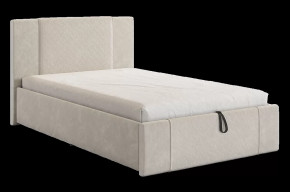 Кровать с подъемным механизмом Хлоя 120х200 см крем (велюр) в Тюмени - mebel-tymen.ru | фото
