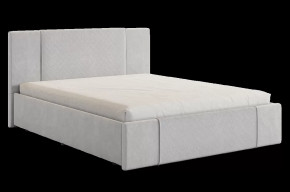Кровать с подъемным механизмом Хлоя 160х200 см галька (велюр) в Тюмени - mebel-tymen.ru | фото