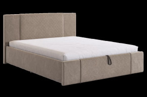 Кровать с подъемным механизмом Хлоя 160х200 см латте (велюр) в Тюмени - mebel-tymen.ru | фото