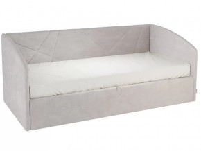 Кровать с подъемным механизмом Квест (Софа) 90х200 см галька (велюр) в Тюмени - mebel-tymen.ru | фото