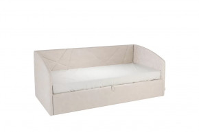 Кровать с подъемным механизмом Квест (Софа) 90х200 см крем (велюр) в Тюмени - mebel-tymen.ru | фото