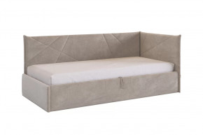 Кровать с подъемным механизмом Квест (Тахта) 90х200 см латте (велюр) в Тюмени - mebel-tymen.ru | фото