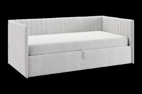 Кровать с подъемным механизмом Твикс (Софа) 90х200 см галька (велюр) в Тюмени - mebel-tymen.ru | фото