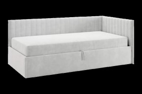 Кровать с подъемным механизмом Твикс (Тахта) 90х200 см галька (велюр) в Тюмени - mebel-tymen.ru | фото